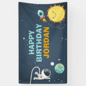 Bannière d'anniversaire de l'espace extra-atmosphé (Vertical)