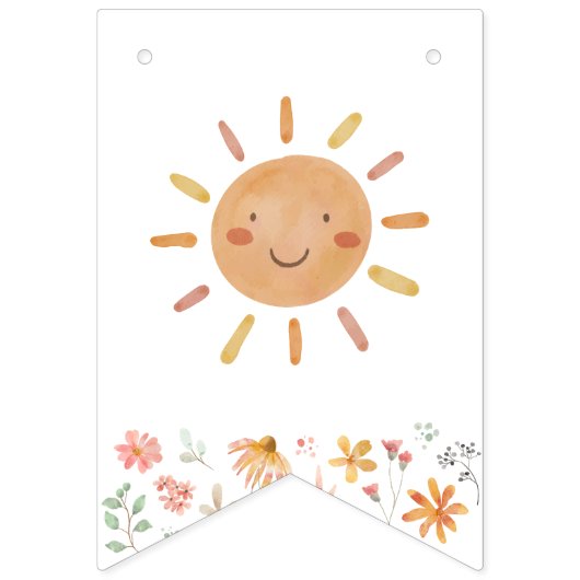 Bannière d'anniversaire de Little Sunshine (Premier drapeau)