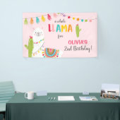 Bannière d'anniversaire de Llama Fiesta Mexicaine  (Salon professionnel)