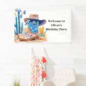 Bannière d'anniversaire de l'Ouest de Cowboy (En situation)