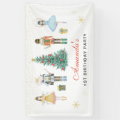 Bannière d'anniversaire de Noël Casse-Noisette (Vertical)