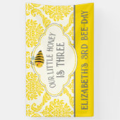 Bannière d'anniversaire de notre petite abeille à (Vertical)