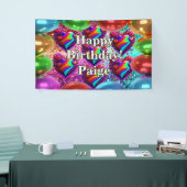 Bannière d'anniversaire de personnage personnalisé (Salon professionnel)