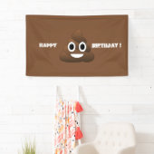Bannière d'anniversaire de Poop Emoji (En situation)