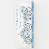 Bannière d'anniversaire de princesse Cendrillon (Vertical)