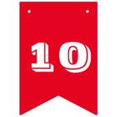 Bannière d'anniversaire de soccer garçons de la fê (Deuxième drapeau)