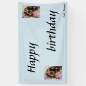 Bannière d'anniversaire de springer spaniel (Vertical)