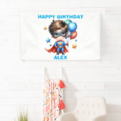 Bannière d'anniversaire de super-héros | Décoratio (En situation)