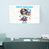 Bannière d'anniversaire de super-héros | Décoratio (Salon professionnel)