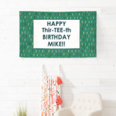 bannière d'anniversaire de Thir-pièce en t-Th (En situation)