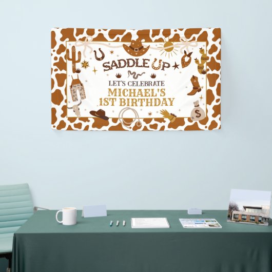 Bannière d'anniversaire de Western First Rodeo (Salon professionnel)