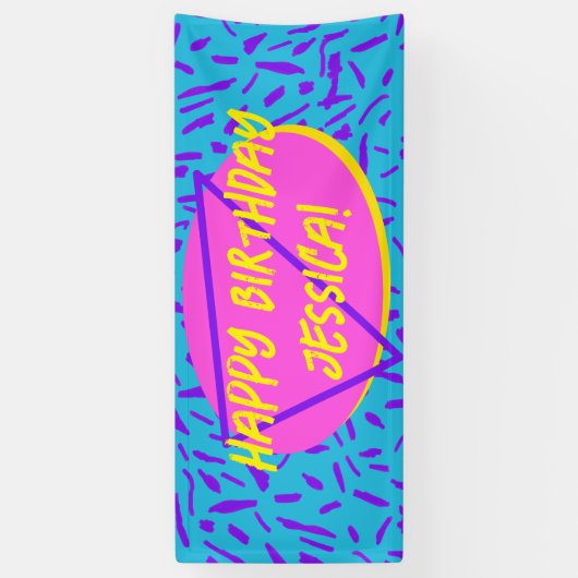 Bannière d'anniversaire des années 90 (Vertical)