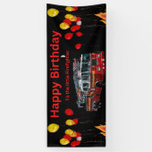 Bannière d'anniversaire des pompiers (Vertical)