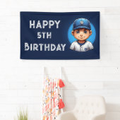 bannière d'anniversaire du baseball (En situation)