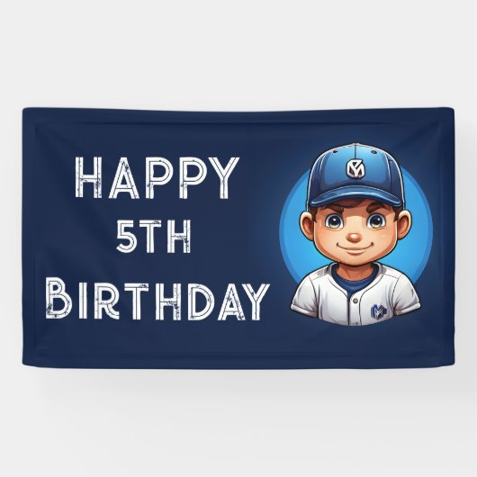 bannière d'anniversaire du baseball (Horizontal)