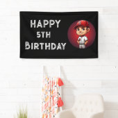 bannière d'anniversaire du baseball (En situation)
