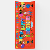 Bannière d'anniversaire du coin de Gracie (grande) (Vertical)