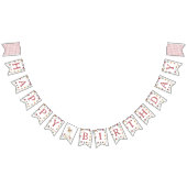 Bannière d'anniversaire du Fleur sauvage aquarelle (Tout)