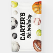 Bannière d'anniversaire du sport (Vertical)