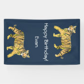Bannière d'anniversaire du tigre (Horizontal)