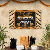 Bannière d'anniversaire du tigre poster de animal