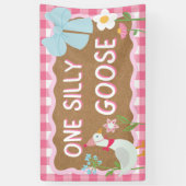 Bannière d'anniversaire d'une petite fille d'oie s (Vertical)