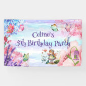 Bannière d'anniversaire fée (Horizontal)