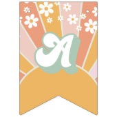 Bannière d'anniversaire fleurie de la marguerite S (Troisième drapeau)