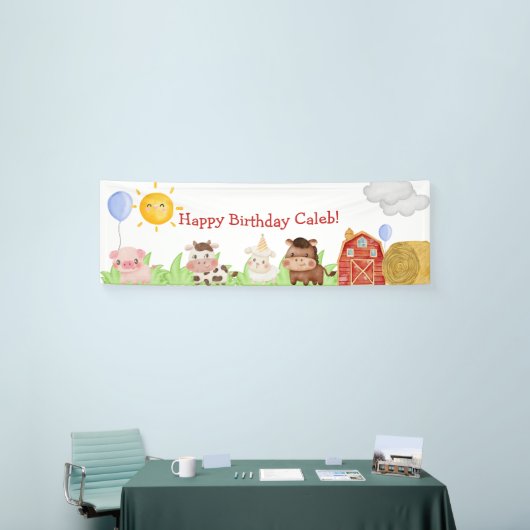 Bannière d'anniversaire heureuse (Salon professionnel)