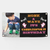 Bannière d'anniversaire Honk-and-Wave (Horizontal)