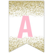 Bannière d'anniversaire joyeuse de Donut Gold (Troisième drapeau)