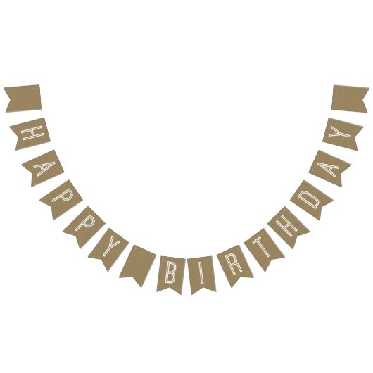 Bannière d'anniversaire joyeuse de Kraft (Tout)