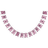 Bannière d'anniversaire joyeuse en Camo rose (Tout)