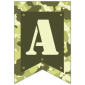 Bannière d'anniversaire joyeuse en Camo Vert (Troisième drapeau)