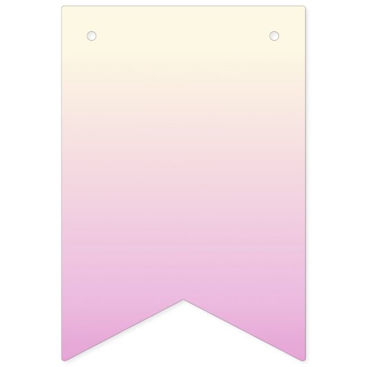Bannière d'anniversaire joyeuse Ombre rose beige (Deuxième drapeau)