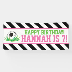 Bannière d'anniversaire joyeuse pour les filles d