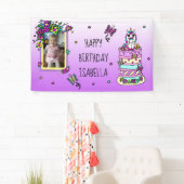 Bannière d'anniversaire joyeuse Unicorne personnal (En situation)