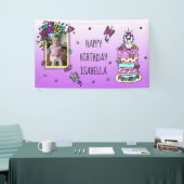 Bannière d'anniversaire joyeuse Unicorne personnal (Salon professionnel)