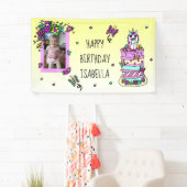 Bannière d'anniversaire joyeuse Unicorne personnal (En situation)