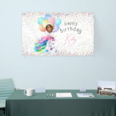 Bannière d'anniversaire Licorne (Salon professionnel)