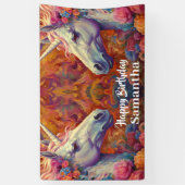 Bannière d'anniversaire Licornes (Vertical)