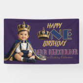 Bannière d'anniversaire Little King (Horizontal)