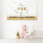 Bannière d'anniversaire M. Onederful (Insitu)