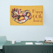 Bannière d'anniversaire Masquerade personnalisée (Salon professionnel)