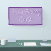 Bannière d'anniversaire - Nom personnalisé (Salon professionnel)