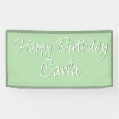 Bannière d'anniversaire - Nom personnalisé (Horizontal)