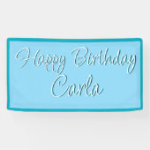 Bannière d'anniversaire - Nom personnalisé (Horizontal)