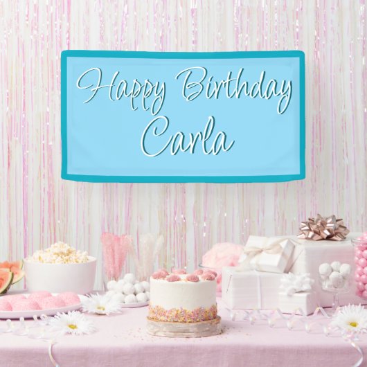 Bannière d'anniversaire - Nom personnalisé (Fête)