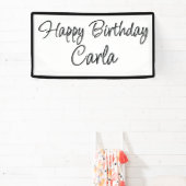 Bannière d'anniversaire - Nom personnalisé (Insitu)