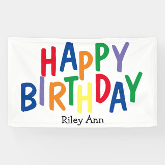 Bannière d'anniversaire personnalisée
